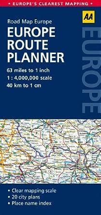 Europe Route Planner: AA Road Map Europe : AA Publishing: Amazon.in: Books
