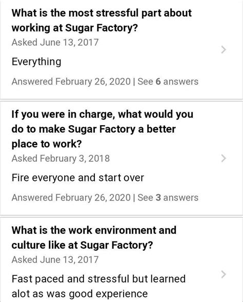 prepare a questionnaire for a field visit to a sugar factory (maximum ...