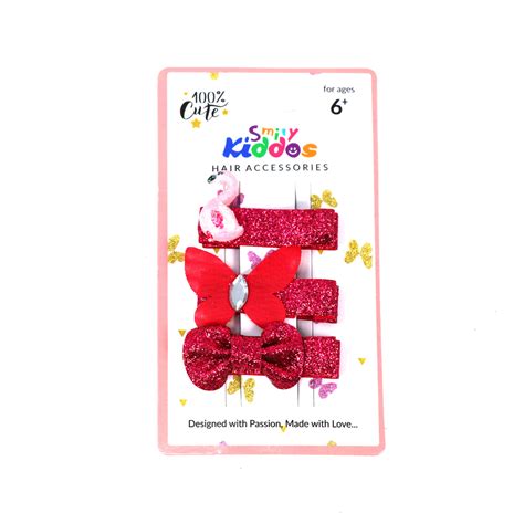 Raspberry Hair Clip Set – Smily Kiddos