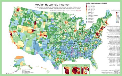 A cool guide to median household income throughout the U.S.A. : r ...
