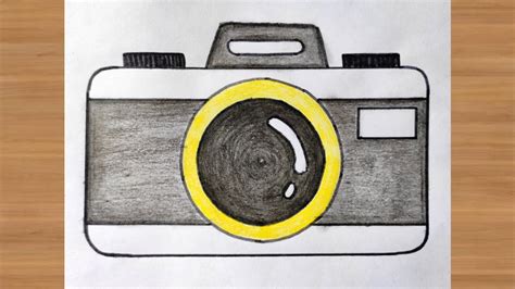 how to draw camera | easy camera drawing | simple camera drawing - YouTube