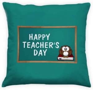 Online Teachers Day Green Cushion Delivery | GoGift
