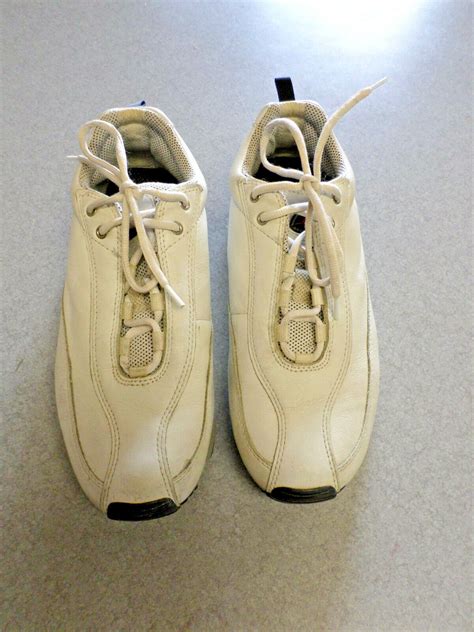 ECCO Receptor white leather, athletic shoes. Women's … - Gem