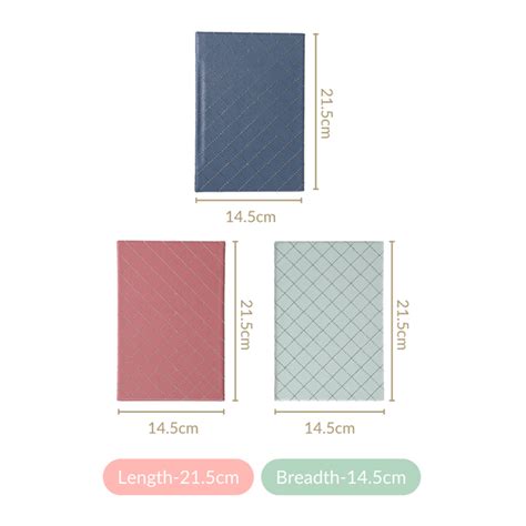 Set Of 3 Quilted Faux Leather A5 Notebooks Online - Premium Notebook ...