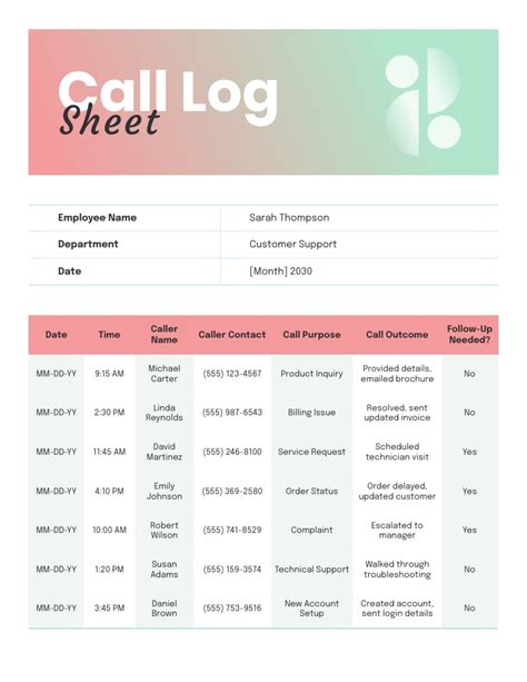 Image result for Praise Call Log