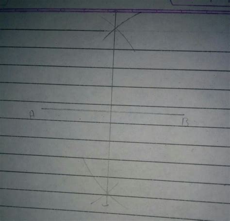 Draw line segment of length 6cm and the perpendicular bisector using a ...