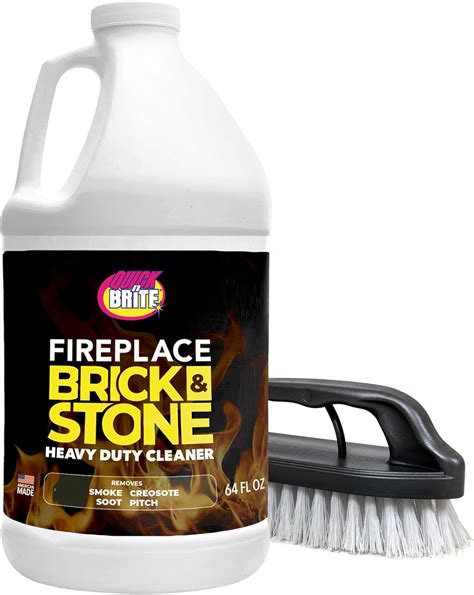 Quick 'n Brite Fireplace Brick and Stone Cleaner 64oz - Natural Stone ...
