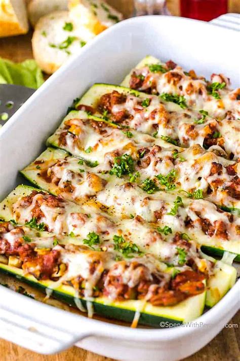 Zucchini Boats Taco Zucchini Boats
