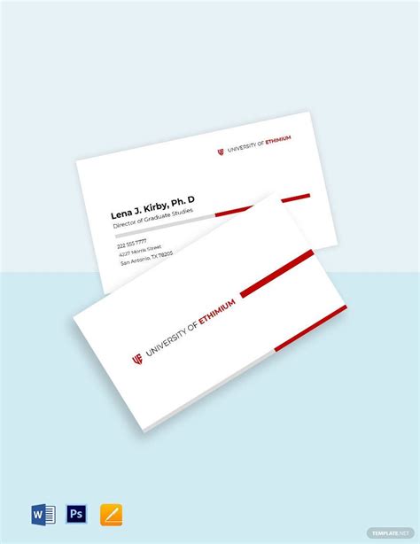 Residency Program Business Card Sample 的图像结果