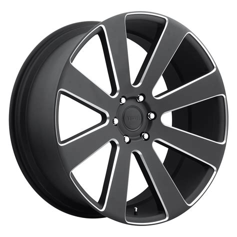 8-Ball 26x10 Matte Black Milled 6x139.7 (6x5.5) Bolt Pattern 30mm Offset