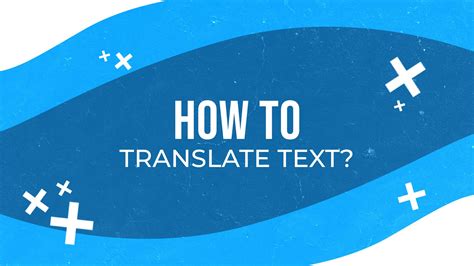 How to translate text?