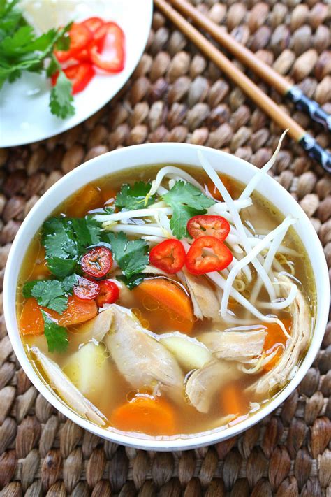Asian Chicken Soup - The Daring Gourmet