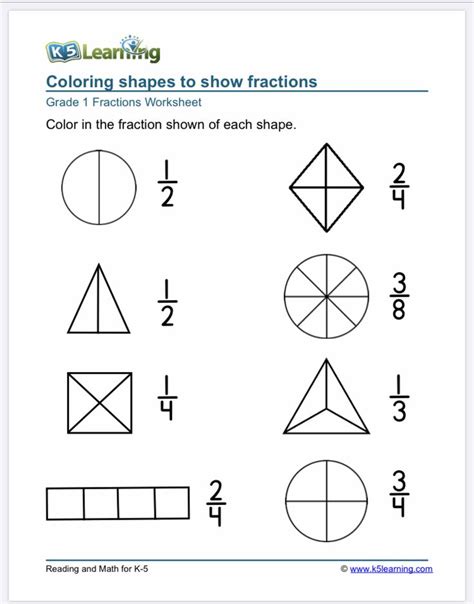 Image result for Fractions Form 1 Worksheet