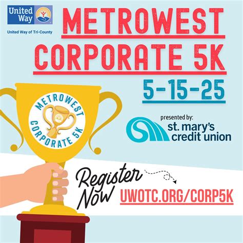📢 Registration is OPEN for our 2025 MetroWest Corporate 5K, sponsored ...