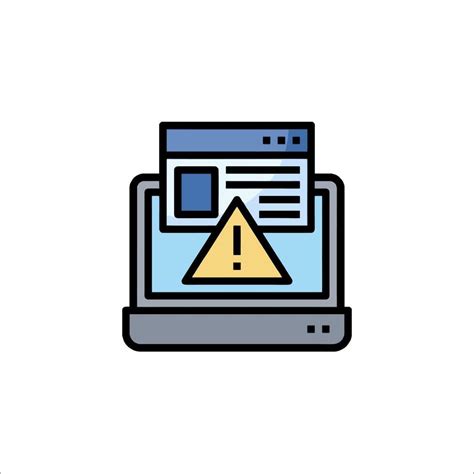 Image result for Computer with Warning Sign Vector