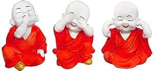 Buy GW Creations Handcrafted Laughing Baby Buddha Polyresin Showpiece ...
