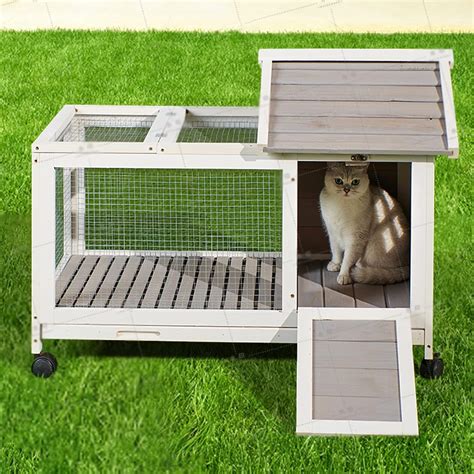 Amazon.com: Rabbit Cage, Rabbit Hutch, Bunny Cages for Rabbits Indoor Small Animal Houses ...