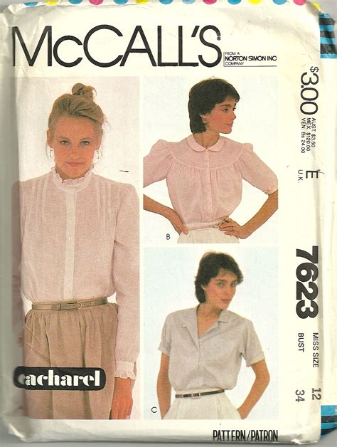 McCall's 7623 | Vintage Sewing Patterns | Fandom