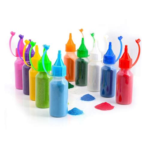 Buy Rangoli Colour Powder Bottles 10 Colours Squeeze Bottles Wholesale ...