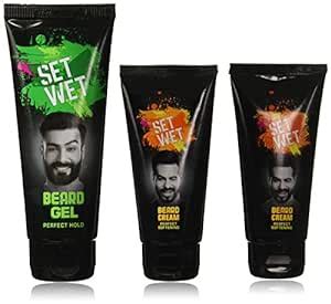 Set Wet Beard Styling Cream, 50ml (Pack of 2) with Set Wet Beard ...