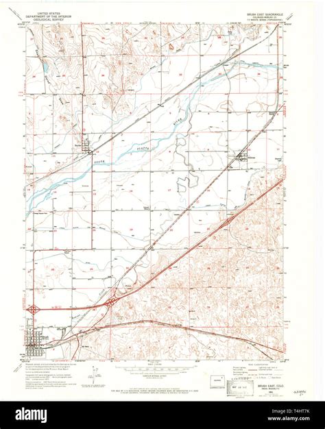 Brush colorado map hi-res stock photography and images - Alamy