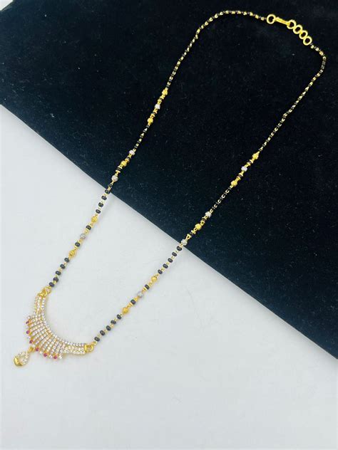 1 GRAM GOLD LADIES MANGALSUTRA FOR WOMEN DESIGN A-35 – Radhe Imitation