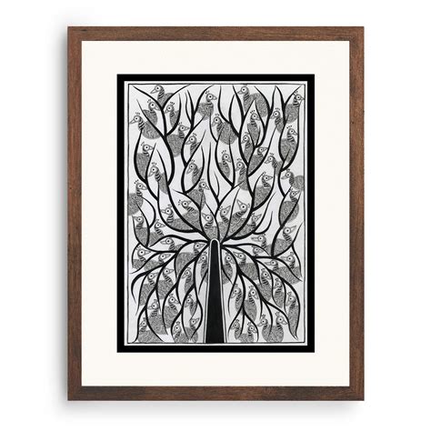 The Tree of wings Madhubani Painting: Buy Madhubani Paintings & Art ...