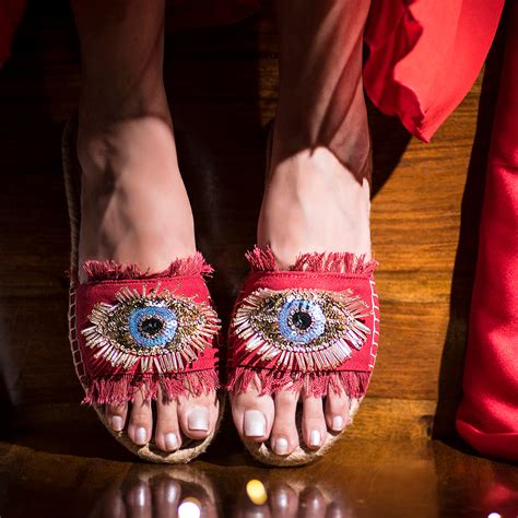 Glare Red Open-toed Sandals Flats – PariPari Life