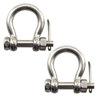 M10 Bow Shackle Anchor Shackle Stainless Steel 304 D Ring Shackle with ...