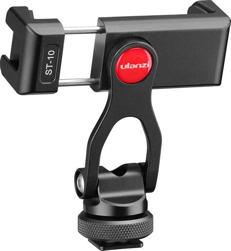 ULANZI Metal Phone Tripod Mount ST-10, Universal 360° Smartphone ...