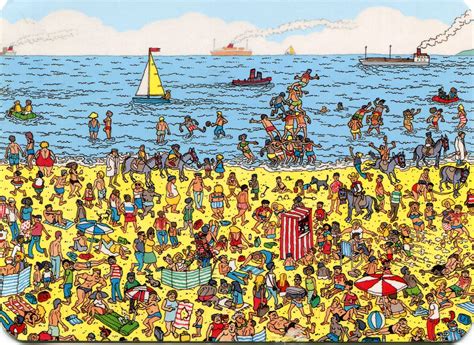 Where's Waldo? On the Beach Checklist Six Donkeys Wenda Three Dogs ...