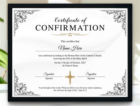 What Is A Certificate Of Confirmation - Free Printable Template