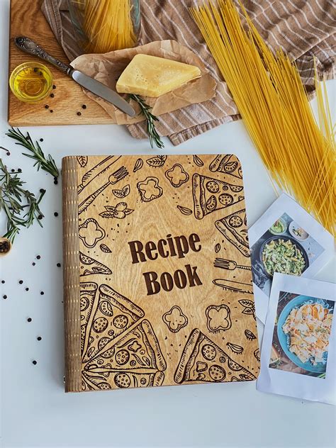 Mom's Custom Recipe Book Wooden Cook Book with | Etsy