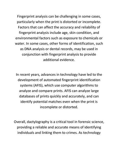 Dactylography part 4 - Fingerprint analysis can be challenging in some ...