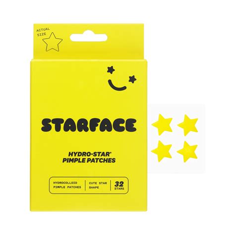 Starface Yellow Hydro-Star Pimple Patches 32 Count for All Skin Types ...