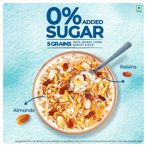 Kellogg's® Muesli No Added Sugar Fibre Rich Multigrain Cereal