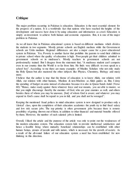 Image result for Critique Paper Sample