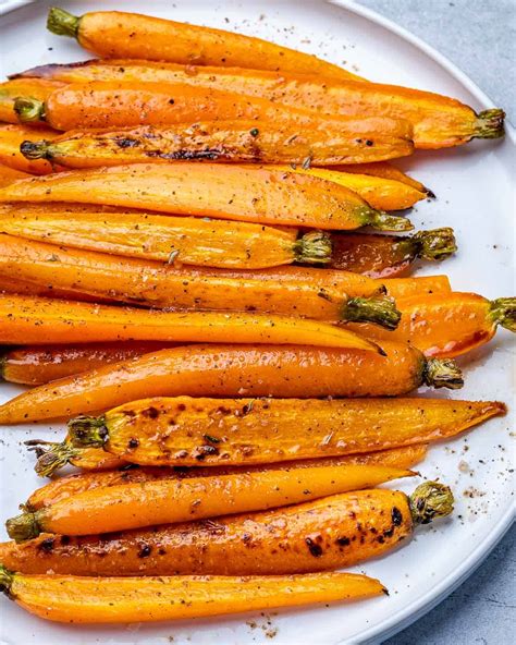 Roasted Honey Balsamic Glazed Carrots - Healthy Fitness Meals
