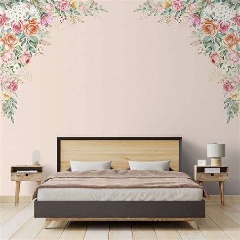 Beautiful Floral Wallpaper, Frame Patter for Bedrooms | lifencolors ...