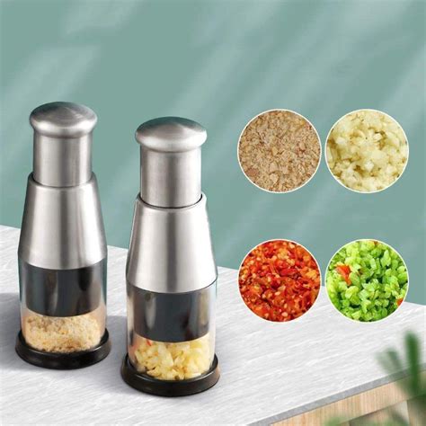 Stainless Steel Chopper & Mincer – Compact Multi-Tool for Garlic, Onio ...