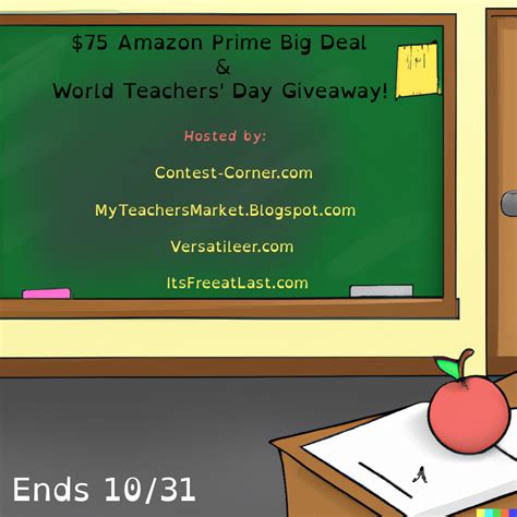 $75 Amazon Prime Big Deal + World Teachers' Day Giveaway - Ends 10/31/2023