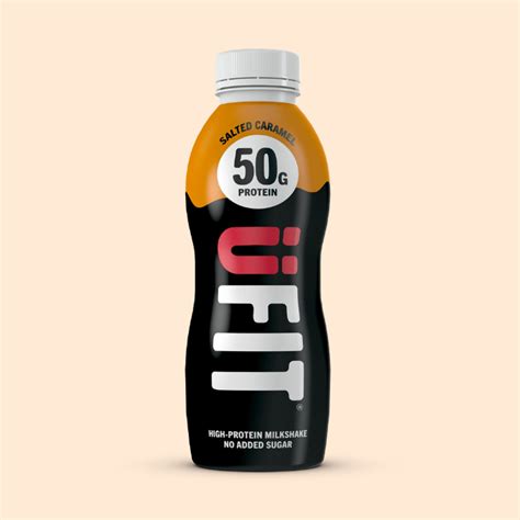 SALTED CARAMEL 50G PROTEIN MILKSHAKE - 8x500ML - UFIT High Protein ...