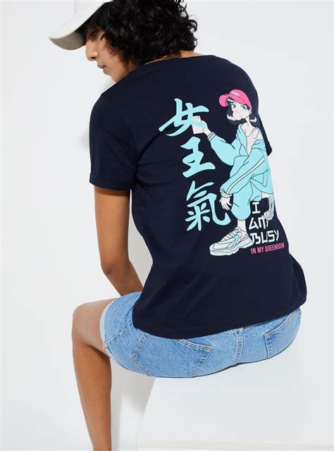 Buy URB_N Women Back Printed T-shirt Online at just Rs. 299.0 ...