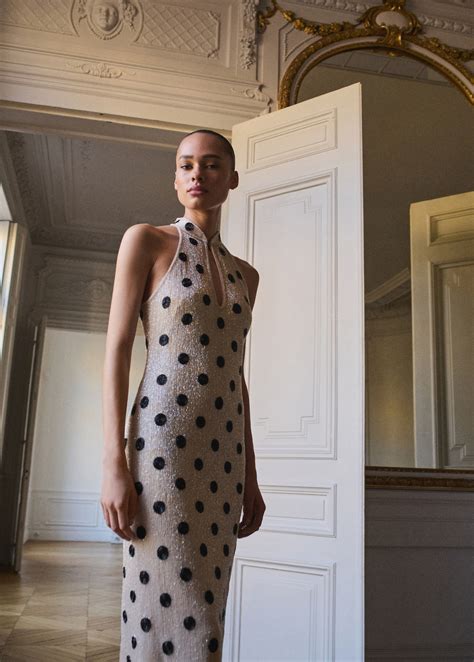 Rhinestone polka-dot halter dress - Women | MANGO USA