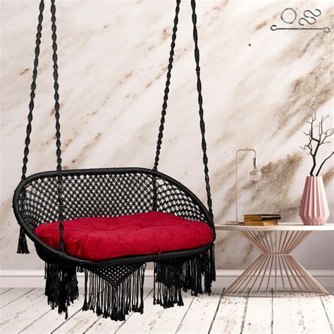 Patiofy Polyester Double Seater Swing For Balcony/Double Seater Swing ...