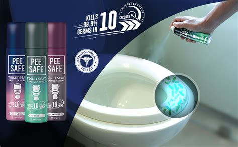 Buy PEESAFE Toilet Seat Sanitizer Spray 75 ml (Mint, Lavender, Floral ...