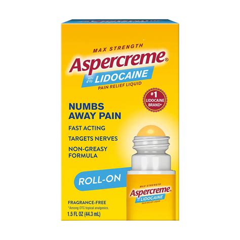 Buy Aspercreme Lidocaine Pain Relief Roll-On, 1.5 Oz. from Dollar ...