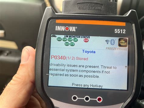 Image result for Toyota P0340 Code