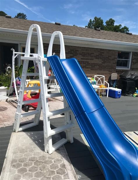 Pinterest | Swimming pool slides, Pool slide diy, Above ground pool slide