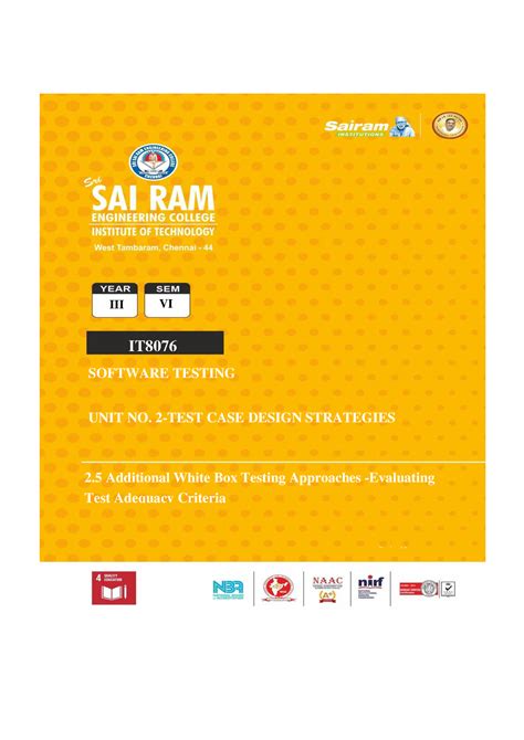 2.5 Additional White Box Test Design Approaches-Evaluating Test ...